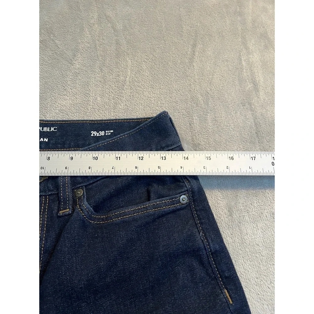 Banana Republic Mens Travel Jeans 29x30 Dark Wash Slim Fit Denim Pants